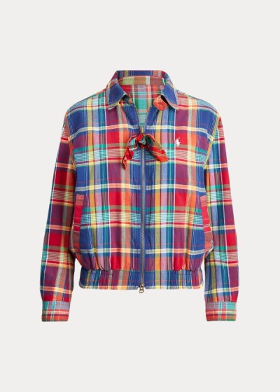 Women's Polo Ralph Lauren Reversible Madras Jackets | 814379ADI